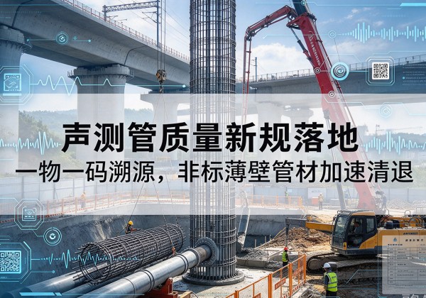 安乡声测管质量新规落地，一物一码溯源，非标薄壁管材加速清退